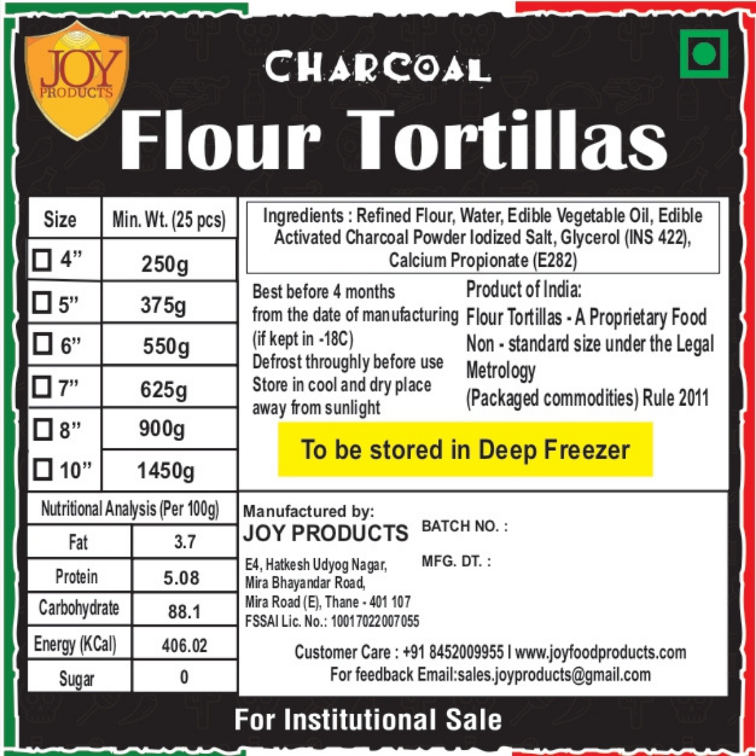 FLOUR TORTILLAS CHARCOAL - Image 3