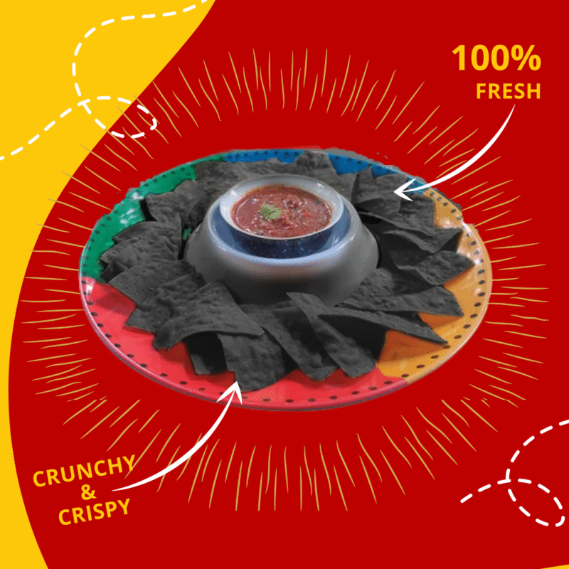 ROKITOS PLUS CHARCOAL NACHO CRISPS