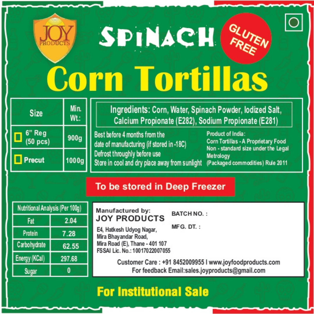 SPINACH CORN TORTIS - Image 3